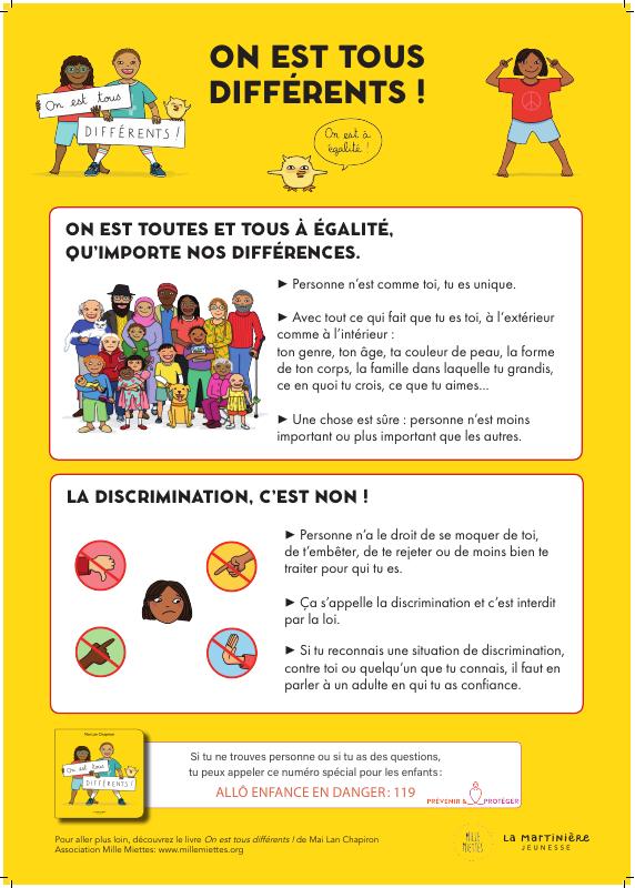 Affiche On est tous différents !